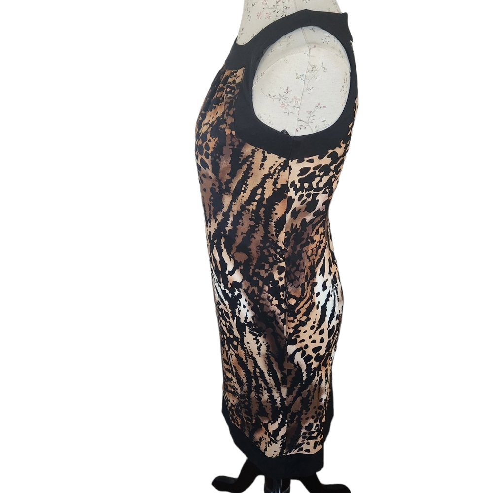 AB Studio Dress cheetah print dress Size 2.  NWT - Picture 3 of 11
